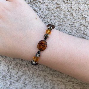 Amber bead bracelet